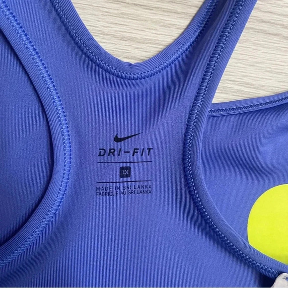 Nike Swoosh Plus Size Blue Racer Back Medium Support Sports Bra Women’s size 1XL - Picture 8 of 10